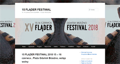 Desktop Screenshot of fladerfestiwal.pl